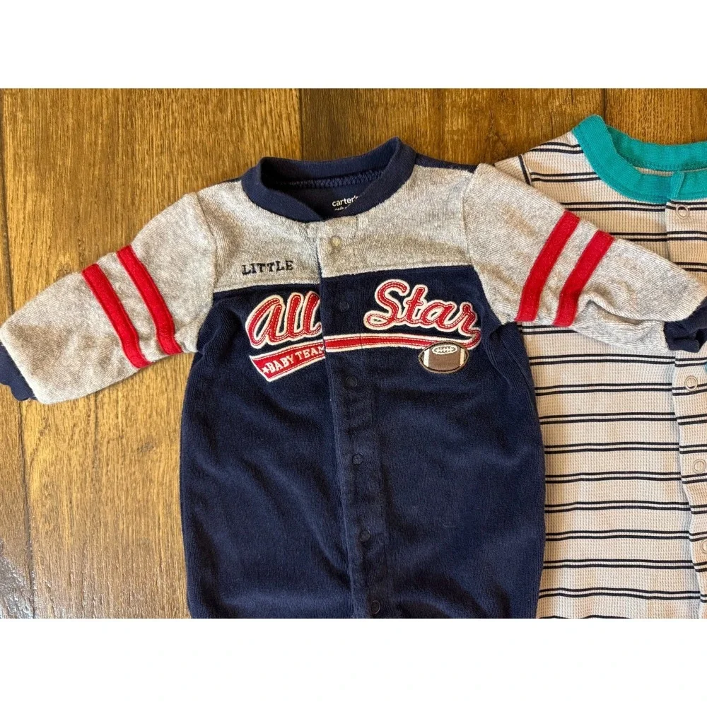 Carters Baby Boy 6 Months Footed Sleepers Pajamas Outfits Clothes‎ Lot Bundle